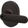image:imageSchlage F40 DAV 622 RMN Davlin Door Lever with Remsen Trim Bed amp Bath Privacy Lock Matte BlackAged Bronze