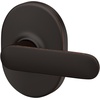 image:imageSchlage F40 DAV 622 RMN Davlin Door Lever with Remsen Trim Bed amp Bath Privacy Lock Matte BlackAged Bronze