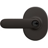 image:imageSchlage F40 DAV 622 RMN Davlin Door Lever with Remsen Trim Bed amp Bath Privacy Lock Matte BlackAged Bronze