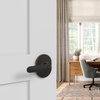 image:imageSchlage F40 DAV 622 RMN Davlin Door Lever with Remsen Trim Bed amp Bath Privacy Lock Matte BlackAged Bronze