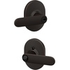 image:imageSchlage F40 DAV 622 RMN Davlin Door Lever with Remsen Trim Bed amp Bath Privacy Lock Matte BlackAged Bronze