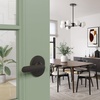image:imageSchlage F40 DAV 622 RMN Davlin Door Lever with Remsen Trim Bed amp Bath Privacy Lock Matte BlackAged Bronze