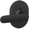 image:imageSchlage F40 DAV 622 RMN Davlin Door Lever with Remsen Trim Bed amp Bath Privacy Lock Matte BlackMatte Black