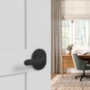 image:imageSchlage F40 DAV 622 RMN Davlin Door Lever with Remsen Trim Bed amp Bath Privacy Lock Matte BlackMatte Black