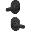 image:imageSchlage F40 DAV 622 RMN Davlin Door Lever with Remsen Trim Bed amp Bath Privacy Lock Matte BlackMatte Black