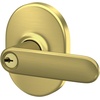 image:imageSchlage F40 DAV 622 RMN Davlin Door Lever with Remsen Trim Bed amp Bath Privacy Lock Matte BlackSatin Brass