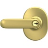 image:imageSchlage F40 DAV 622 RMN Davlin Door Lever with Remsen Trim Bed amp Bath Privacy Lock Matte BlackSatin Brass
