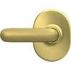 image:imageSchlage F40 DAV 622 RMN Davlin Door Lever with Remsen Trim Bed amp Bath Privacy Lock Matte BlackSatin Brass