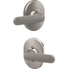 image:imageSchlage F40 DAV 622 RMN Davlin Door Lever with Remsen Trim Bed amp Bath Privacy Lock Matte BlackSatin Nickel