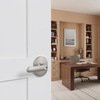 image:imageSchlage F40 DAV 622 RMN Davlin Door Lever with Remsen Trim Bed amp Bath Privacy Lock Matte BlackSatin Nickel