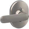 image:imageSchlage F40 DAV 622 RMN Davlin Door Lever with Remsen Trim Bed amp Bath Privacy Lock Matte BlackSatin Nickel