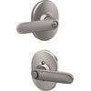image:imageSchlage F40 DAV 622 RMN Davlin Door Lever with Remsen Trim Bed amp Bath Privacy Lock Matte BlackSatin Nickel