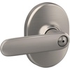 image:imageSchlage F40 DAV 622 RMN Davlin Door Lever with Remsen Trim Bed amp Bath Privacy Lock Matte BlackSatin Nickel