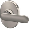 image:imageSchlage F40 DAV 622 RMN Davlin Door Lever with Remsen Trim Bed amp Bath Privacy Lock Matte BlackSatin Nickel