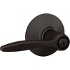 image:imageSchlage F40 DEL 608 Delfayo Door Lever with Standard Trim Bed amp Bath Privacy Lock Satin BrassAged Bronze