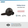 image:imageSchlage F40 DEL 608 Delfayo Door Lever with Standard Trim Bed amp Bath Privacy Lock Satin BrassAged Bronze