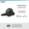 image:imageSchlage F40 DEL 608 Delfayo Door Lever with Standard Trim Bed amp Bath Privacy Lock Satin BrassMatte Black