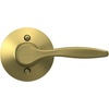 image:imageSchlage F40 DEL 608 Delfayo Door Lever with Standard Trim Bed amp Bath Privacy Lock Satin BrassSatin Brass