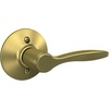 image:imageSchlage F40 DEL 608 Delfayo Door Lever with Standard Trim Bed amp Bath Privacy Lock Satin BrassSatin Brass