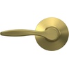 image:imageSchlage F40 DEL 608 Delfayo Door Lever with Standard Trim Bed amp Bath Privacy Lock Satin BrassSatin Brass