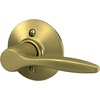 image:imageSchlage F40 DEL 608 Delfayo Door Lever with Standard Trim Bed amp Bath Privacy Lock Satin BrassSatin Brass