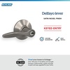 image:imageSchlage F40 DEL 608 Delfayo Door Lever with Standard Trim Bed amp Bath Privacy Lock Satin BrassSatin Nickel