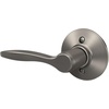 image:imageSchlage F40 DEL 608 Delfayo Door Lever with Standard Trim Bed amp Bath Privacy Lock Satin BrassSatin Nickel