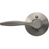 image:imageSchlage F40 DEL 608 Delfayo Door Lever with Standard Trim Bed amp Bath Privacy Lock Satin BrassSatin Nickel