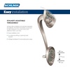 image:imageSchlage F60 V ADD 619 ACC Addison Front Entry Handleset with Accent Lever Deadbolt Keyed 1 Side Satin Nickel