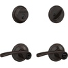 image:imageSchlage FB50 N V MER 716 Single Cylinder Deadbolt and Keyed Entry Merano Lever Aged BronzePack of 1