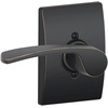 image:imageSchlage Lock Company F10MER619GRW F10 Series Merano w Greenwich Rose Passage Door Lock Satin NickelAged Bronze