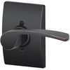 image:imageSchlage Lock Company F10MER619GRW F10 Series Merano w Greenwich Rose Passage Door Lock Satin NickelAged Bronze