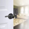 image:imageSchlage Lock Company F10MER619GRW F10 Series Merano w Greenwich Rose Passage Door Lock Satin NickelAged Bronze