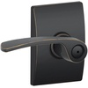 image:imageSchlage Lock Company F10MER619GRW F10 Series Merano w Greenwich Rose Passage Door Lock Satin NickelAged Bronze