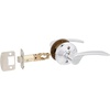 image:imageSchlage Lock Company F10MER619GRW F10 Series Merano w Greenwich Rose Passage Door Lock Satin NickelBright Chrome