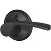 image:imageSchlage Lock Company F10MER619GRW F10 Series Merano w Greenwich Rose Passage Door Lock Satin NickelMatte Black
