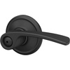 image:imageSchlage Lock Company F10MER619GRW F10 Series Merano w Greenwich Rose Passage Door Lock Satin NickelMatte Black