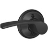 image:imageSchlage Lock Company F10MER619GRW F10 Series Merano w Greenwich Rose Passage Door Lock Satin NickelMatte Black