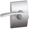 image:imageSchlage Lock Company F10MER619GRW F10 Series Merano w Greenwich Rose Passage Door Lock Satin NickelSatin Chrome