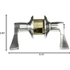 image:imageSchlage Lock Company F10MER619GRW F10 Series Merano w Greenwich Rose Passage Door Lock Satin NickelSatin Chrome