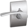 image:imageSchlage Lock Company F10MER619GRW F10 Series Merano w Greenwich Rose Passage Door Lock Satin NickelSatin Chrome