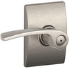 image:imageSchlage Lock Company F10MER619GRW F10 Series Merano w Greenwich Rose Passage Door Lock Satin NickelSatin Nickel