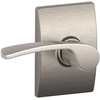 image:imageSchlage Lock Company F10MER619GRW F10 Series Merano w Greenwich Rose Passage Door Lock Satin NickelSatin Nickel