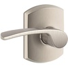 image:imageSchlage Lock Company F10MER619GRW F10 Series Merano w Greenwich Rose Passage Door Lock Satin NickelSatin Nickel