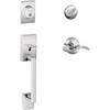 image:imageCentury Single Cylinder Handleset and Left Hand Accent Lever Bright Chrome F60 CEN 625 Acc LH