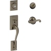 image:imageSCHLAGE Addison Single Cylinder Handleset and Left Hand Flair Lever Antique Pewter F60 ADD 620 FLA LH
