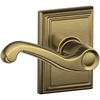 image:imageSCHLAGE F10FLA716ADD Addison Collection Flair Passage Lever Aged BronzeAntique Brass