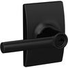 image:imageSCHLAGE F40 BRW 716 GRW Greenwich Collection Broadway Bed and Bath Lever Aged BronzeMatte Black