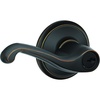 image:imageSCHLAGE F51A FLA 608 Flair Lever Keyed Entry Lock Satin BrassAged Bronze