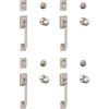 image:imageSCHLAGE F60 CEN 619 Century Single Cylinder Handleset and Plymouth Knob Satin Nickel Pack of 4Satin Nickel